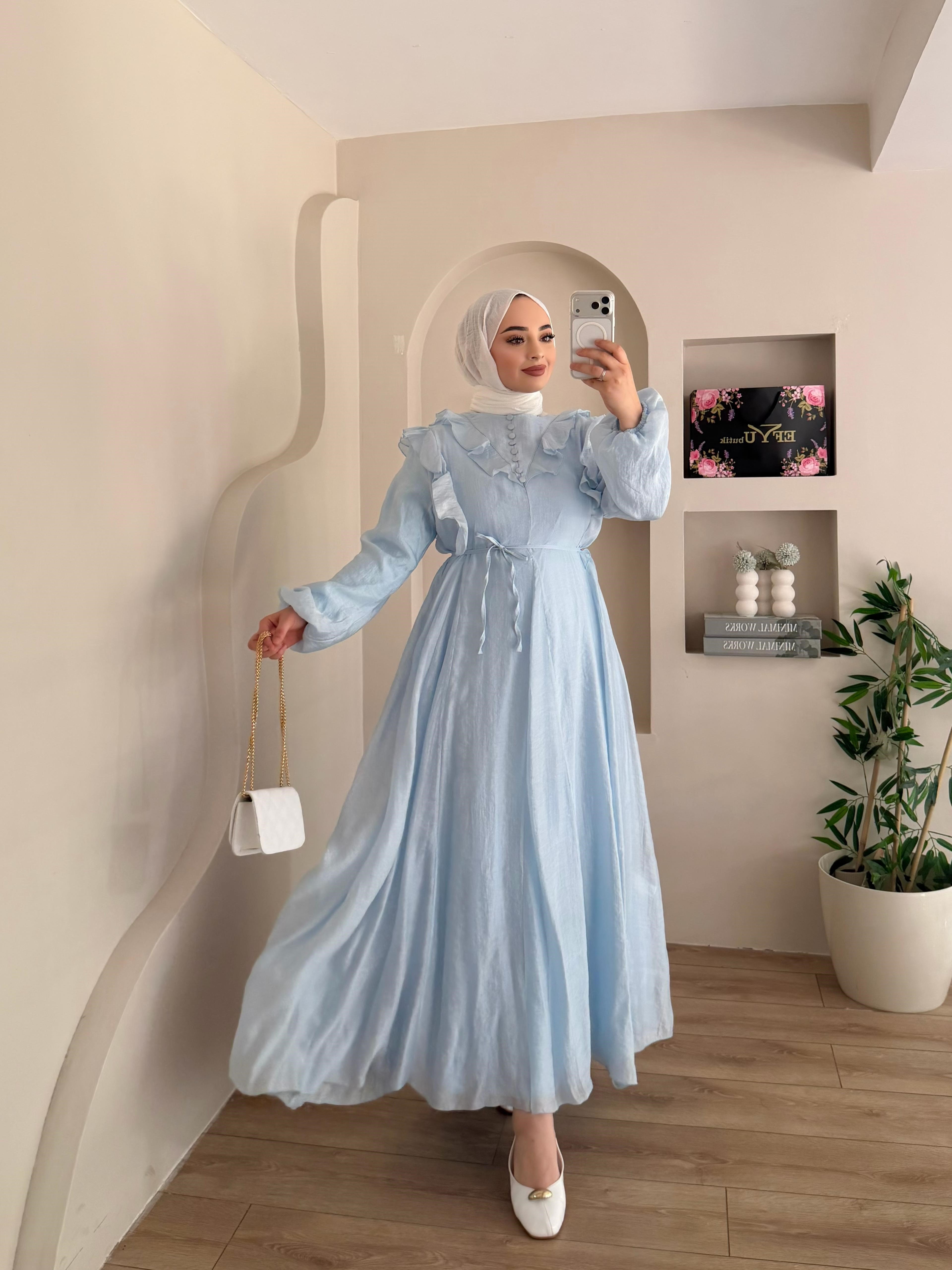 Zerda Fırfır Detay Elbise