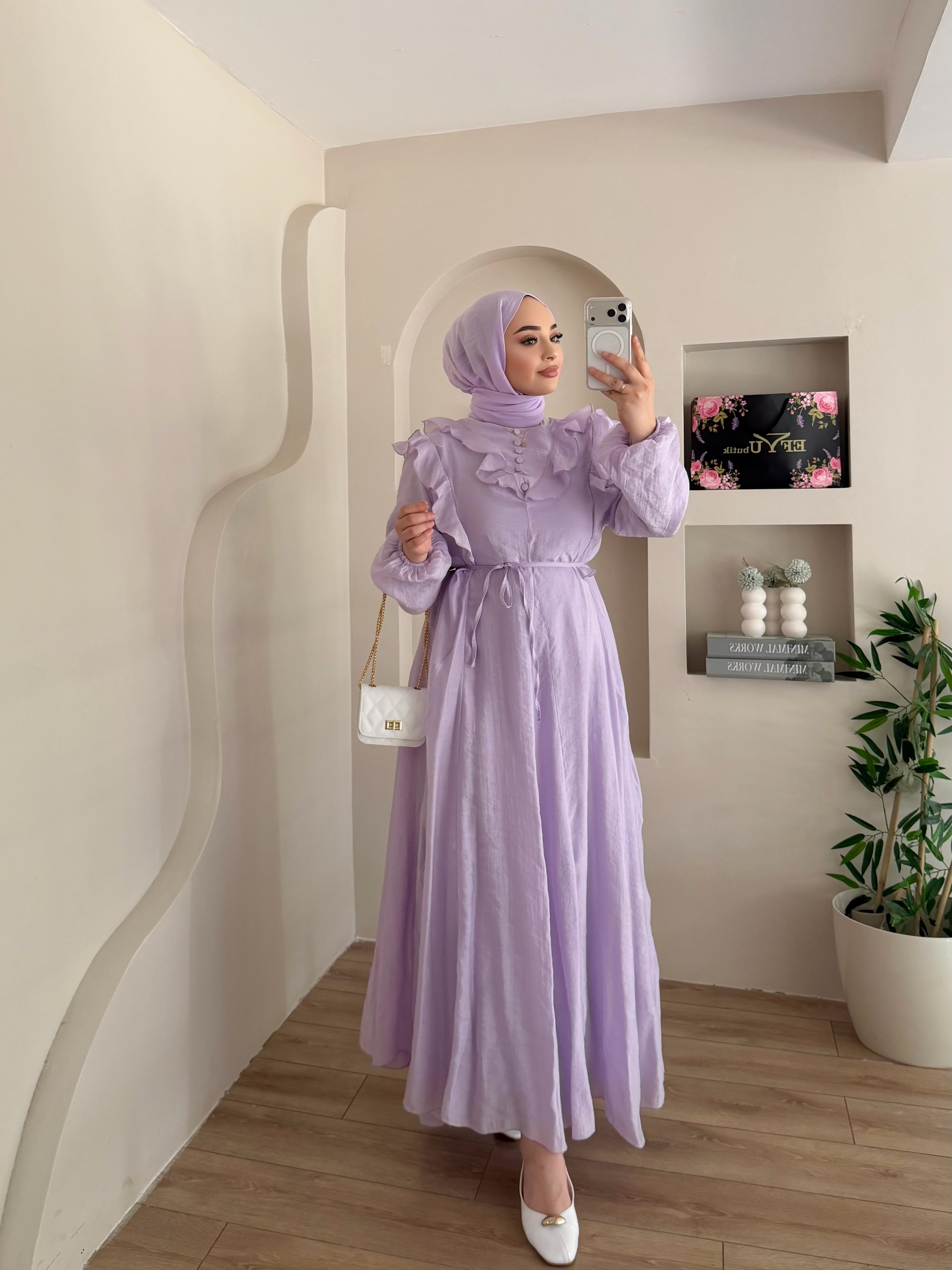 Zerda Fırfır Detay Elbise