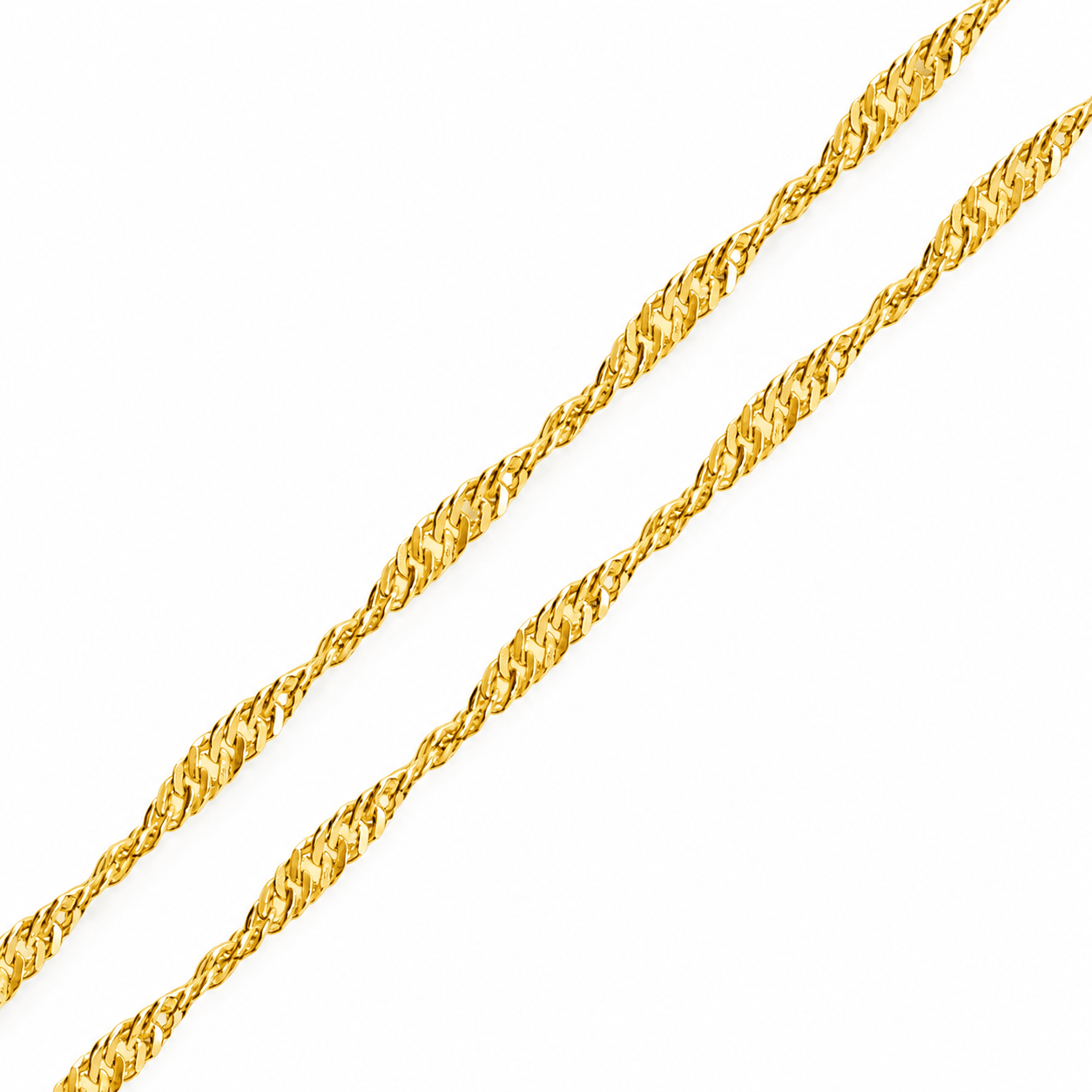 Gümüş Gold 50 Cm Singapur Zincir