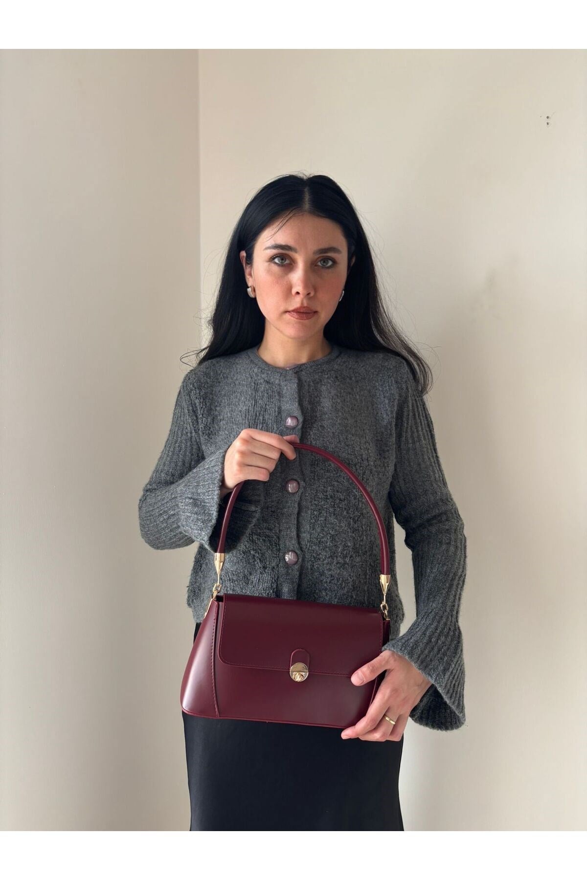 Kadın Lale model el çantası