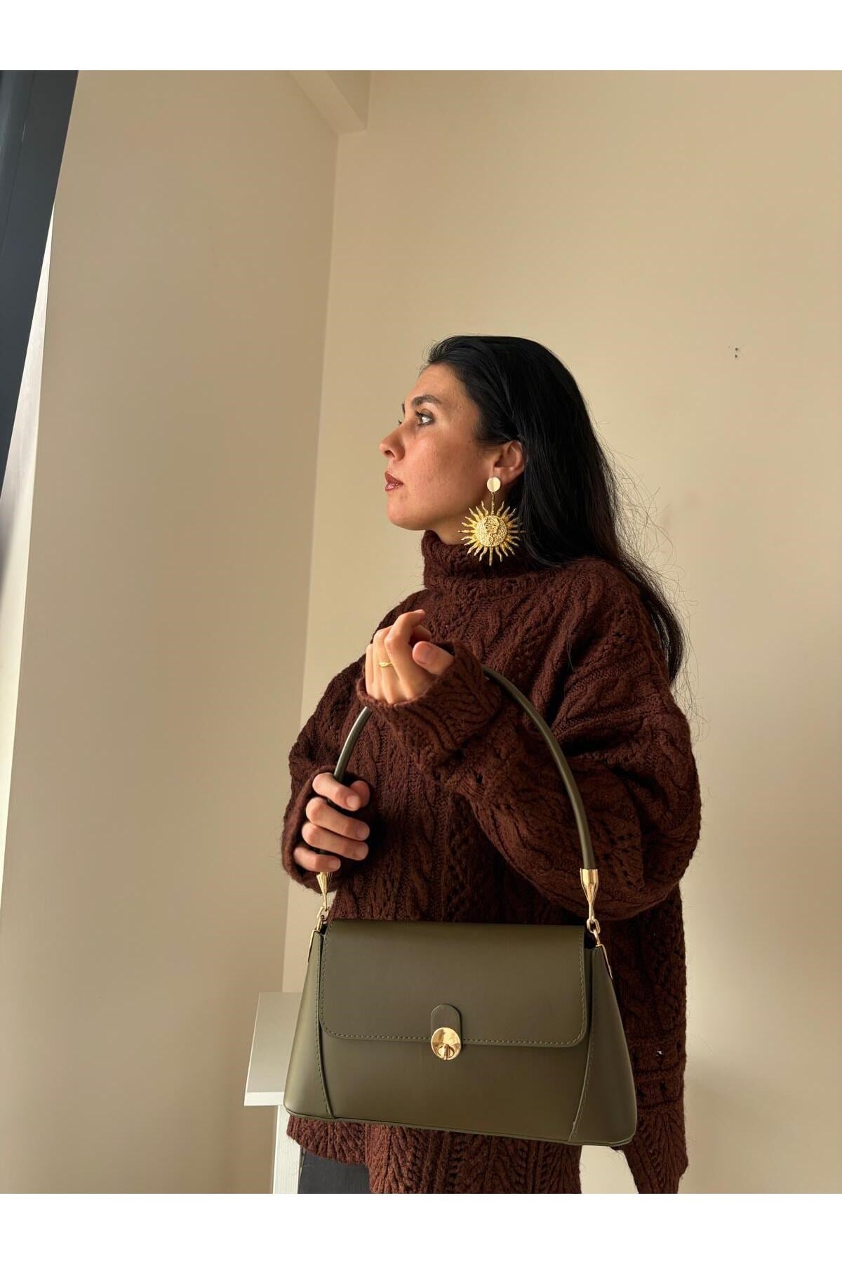 Kadın Lale model el çantası