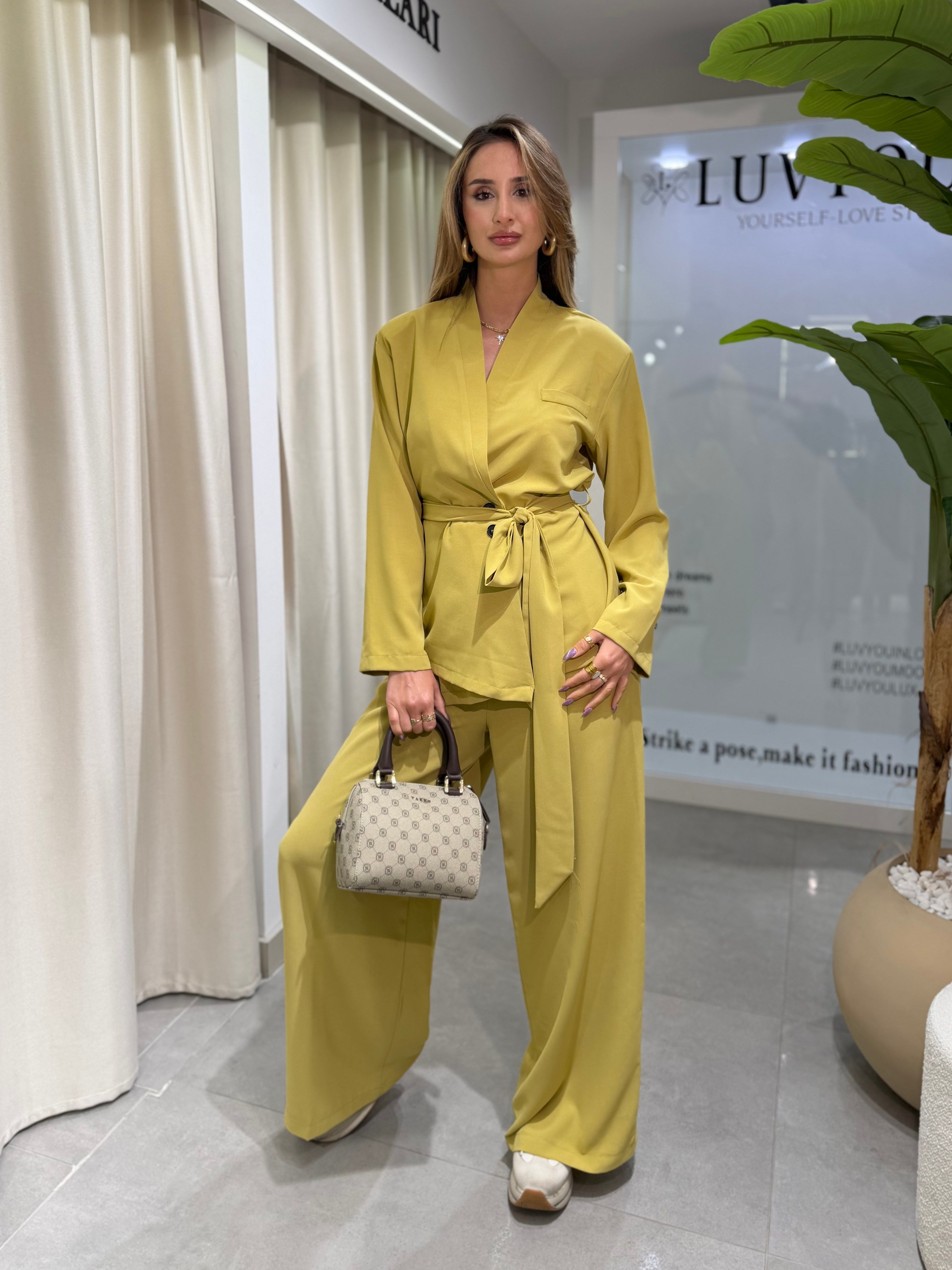 Bella Kimono Takım Yeşil