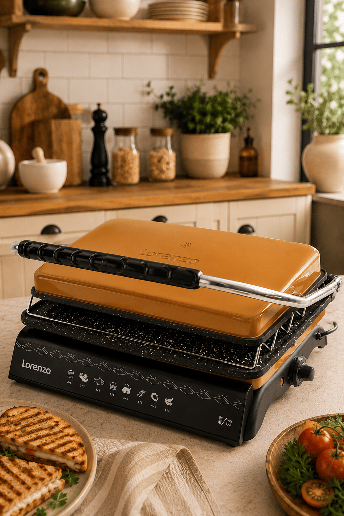 TOASTY PLUS TEFLON 6 DİLİM DÖKÜM TOST MAKİNESİ ROSIE