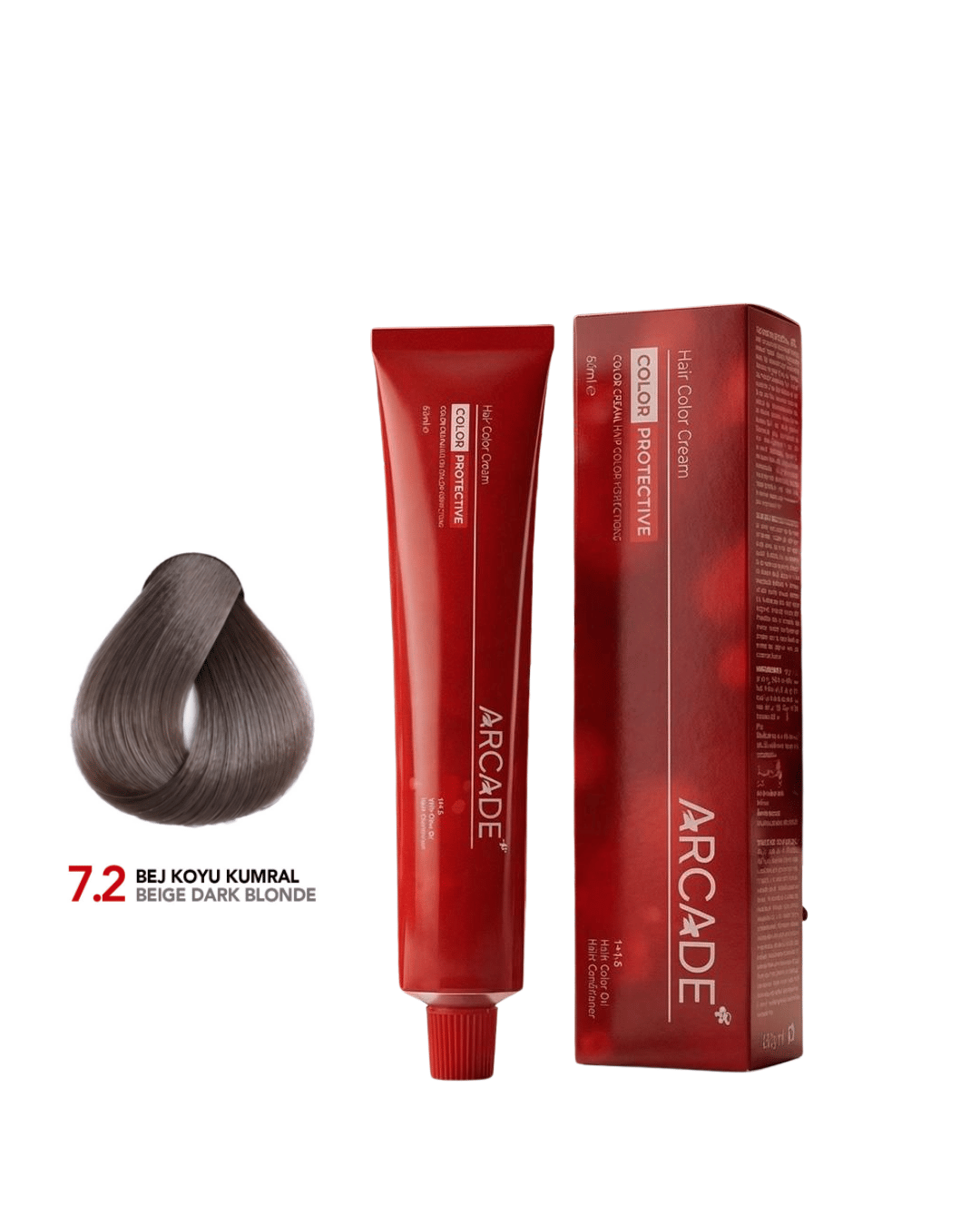 ARCADE BEJ KOYU KUMRAL 7.2 KREM TÜP SAÇ BOYASI 60ML.