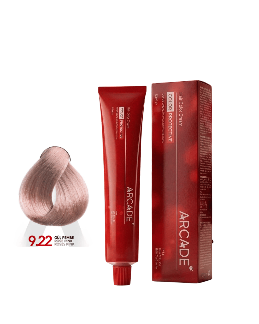 ARCADE GÜL PEMBE 9.22 KREM TÜP SAÇ BOYASI 60ML.