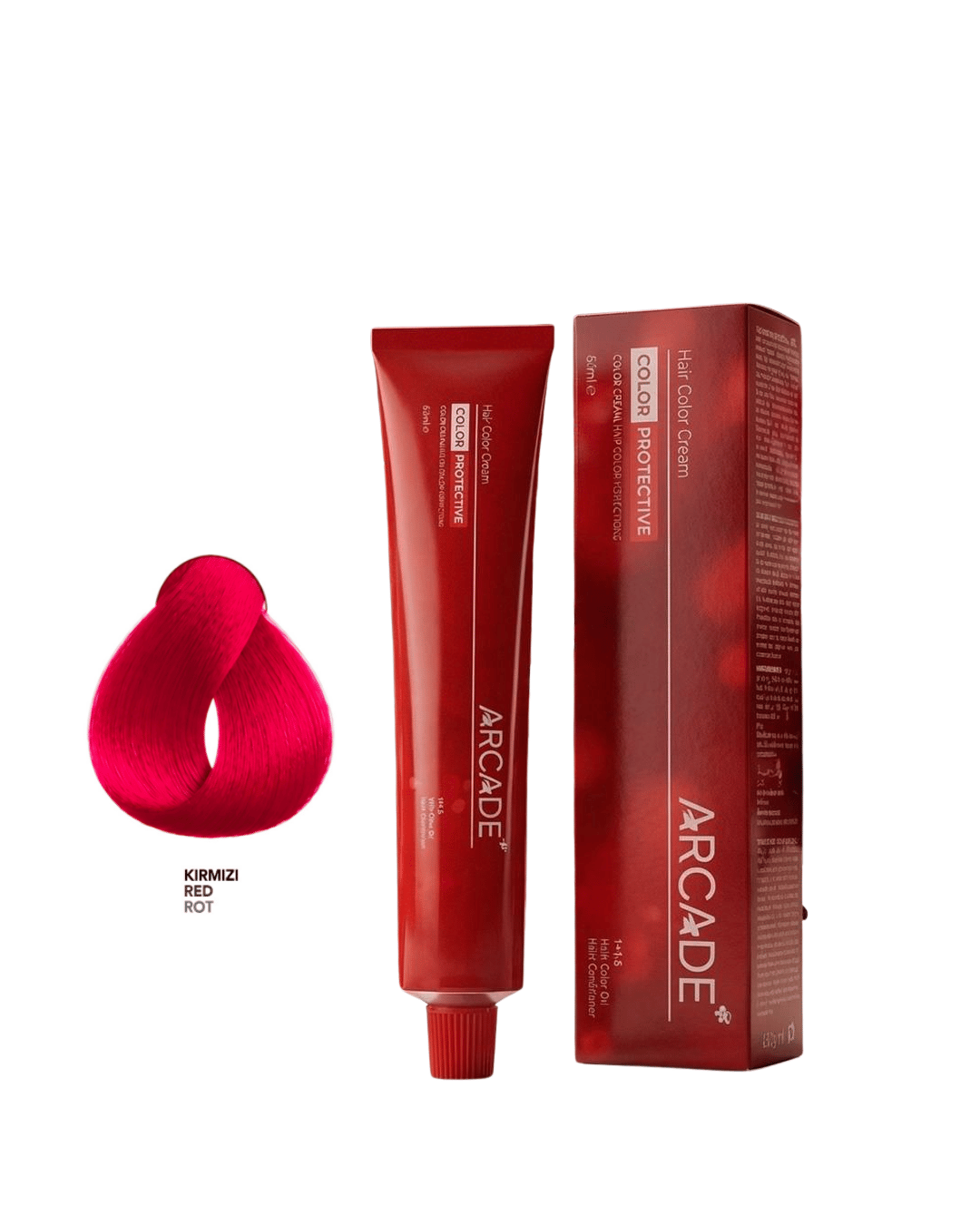ARCADE KIRMIZI KREM TÜP SAÇ BOYASI 60ML.