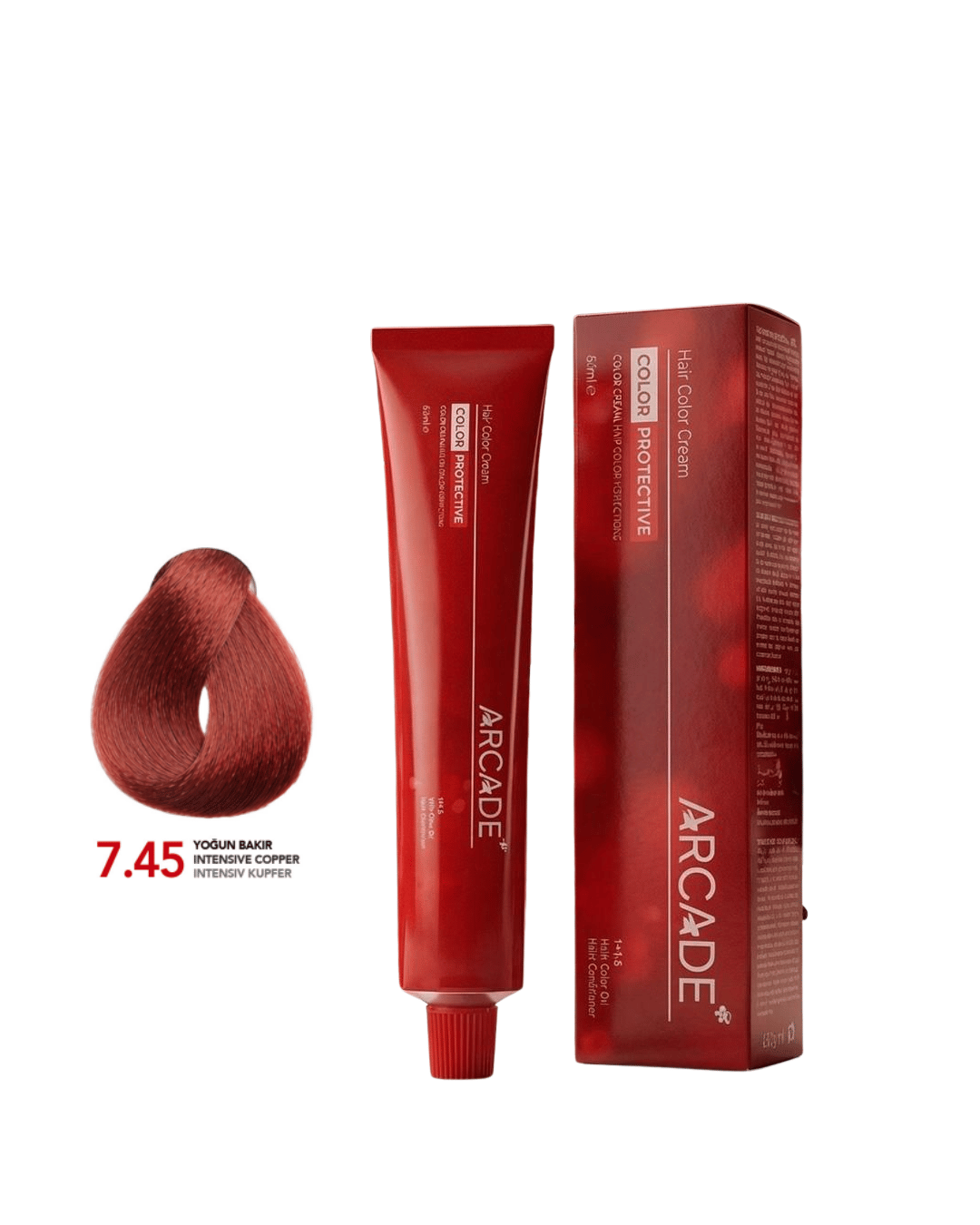 ARCADE YOĞUN BAKIR 7.45 KREM TÜP SAÇ BOYASI 60ML.