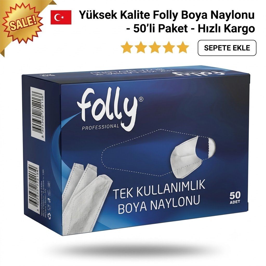 FOLY TEK KULLANIMLIK BOYA NAYLONU 50 ADET