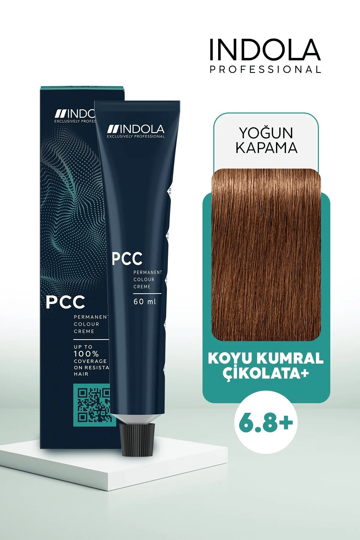 INDOLA SAÇ BOYASI KOYU KUMRAL ÇİKOLATA+ IND PCC 6.8+ 60ML.