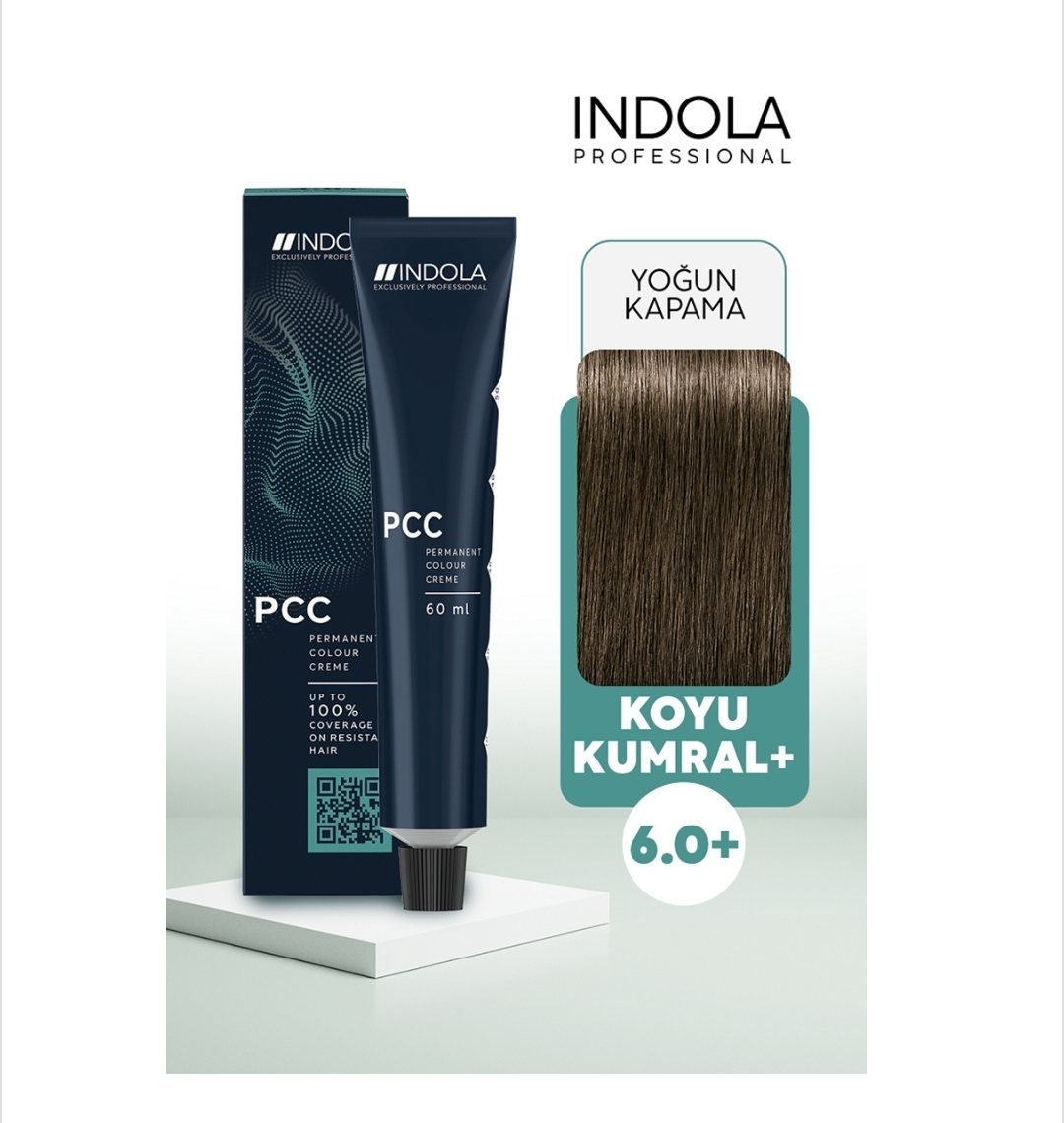 INDOLA SAÇ BOYASI KOYU KUMRAL+ IND PCC 6.0+ 60ML.