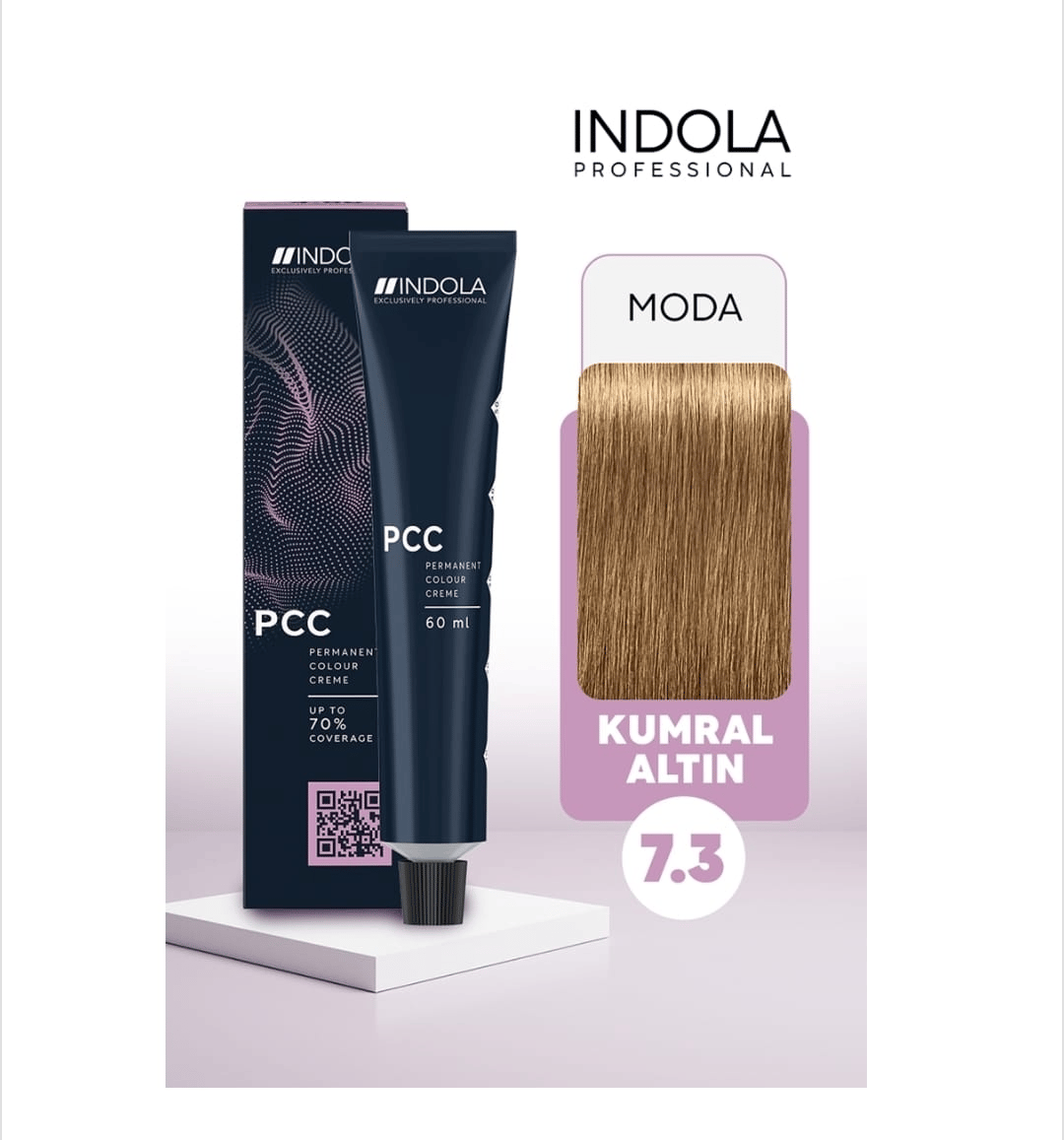 INDOLA SAÇ BOYASI KUMRAL ALTIN IND PCC 7.3 60ML.
