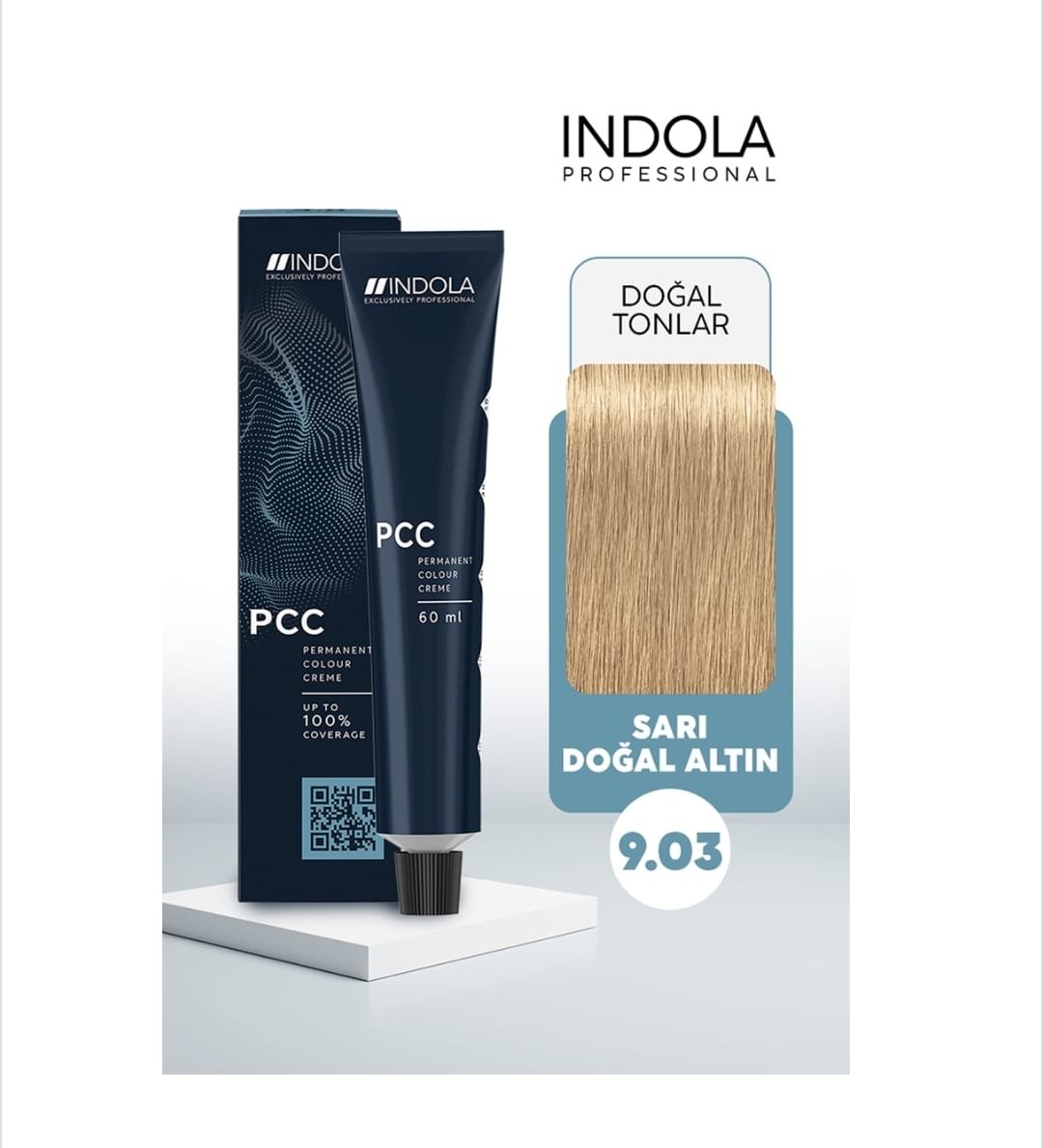 INDOLA SAÇ BOYASI SARI DOĞAL ALTIN IND PCC 9.03 60ML.