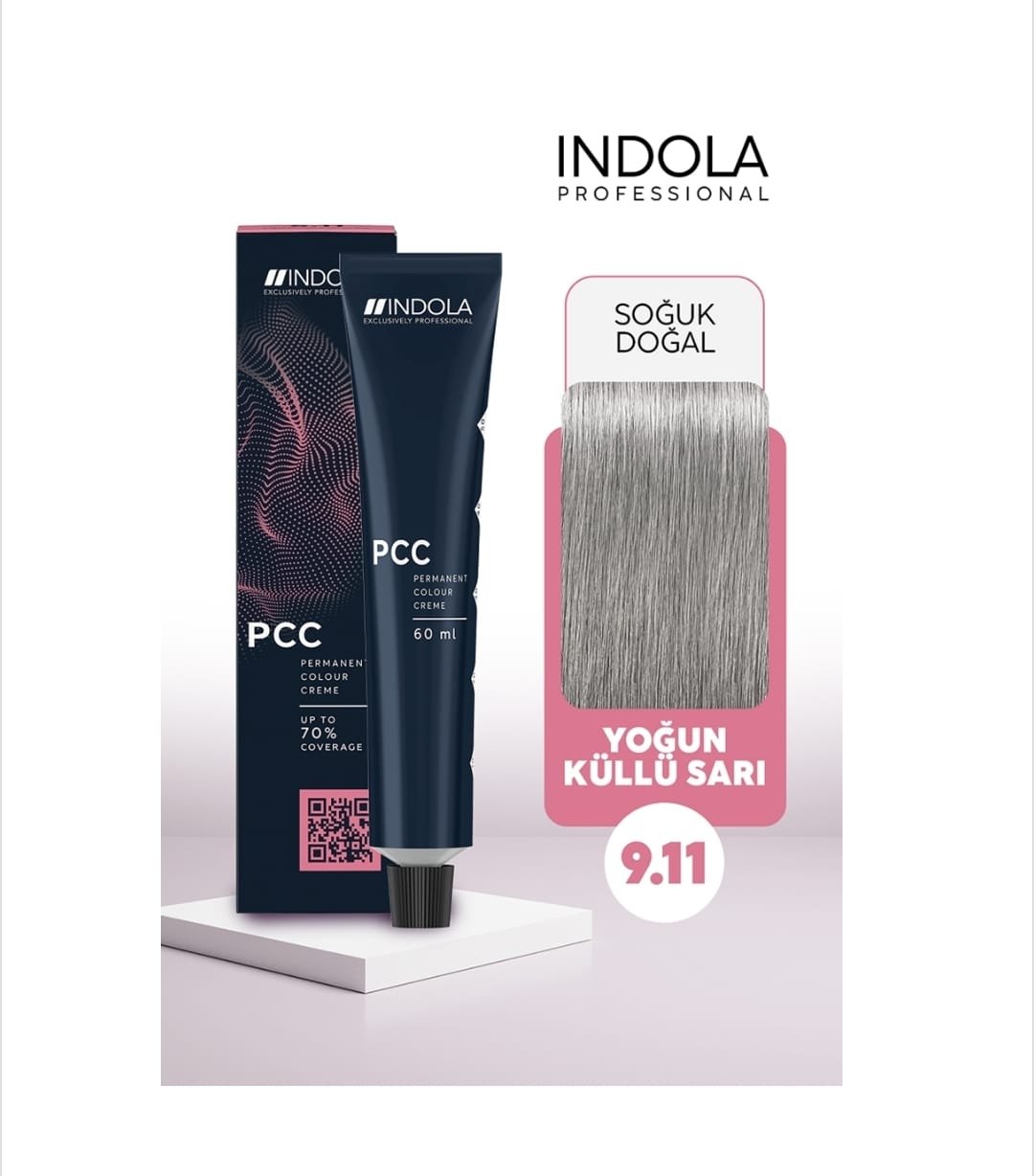 INDOLA SAÇ BOYASI YOĞUN KÜLLÜ SARI IND PCC 9.11 60ML.