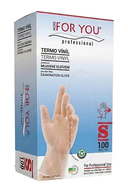 MORE FOR YOU TEK KULLANIMLIK ŞEFFAF ELDİVEN 100 ADET