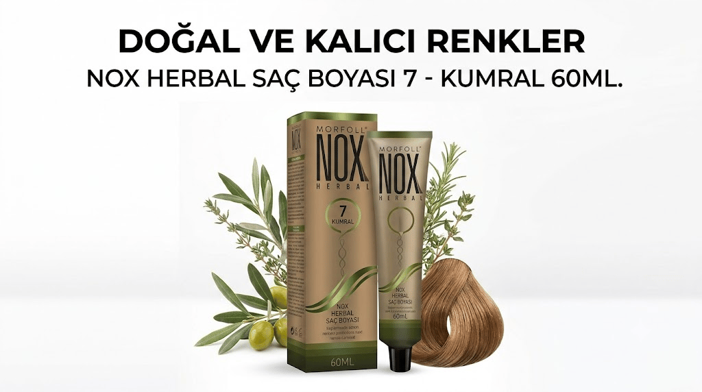 NOX HERBAL SAÇ BOYASI 7- KUMRAL 60ML.