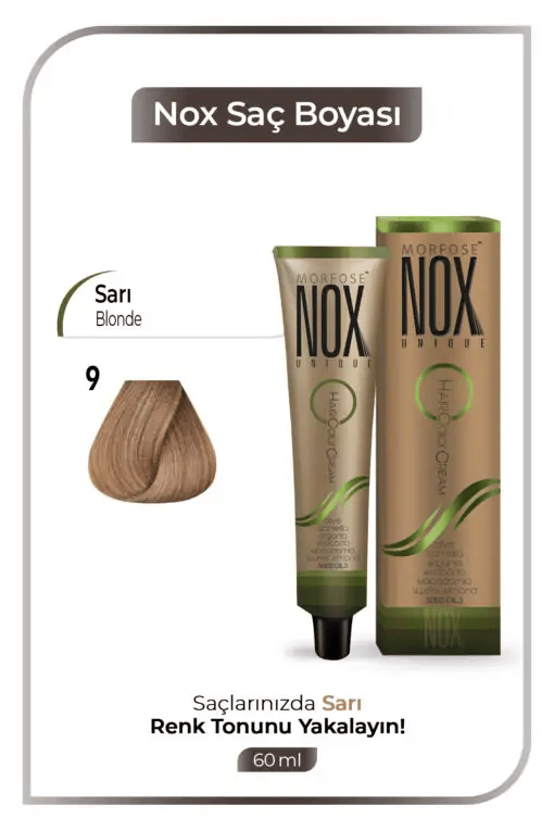 NOX HERBAL SAÇ BOYASI 9- SARI 60ML.