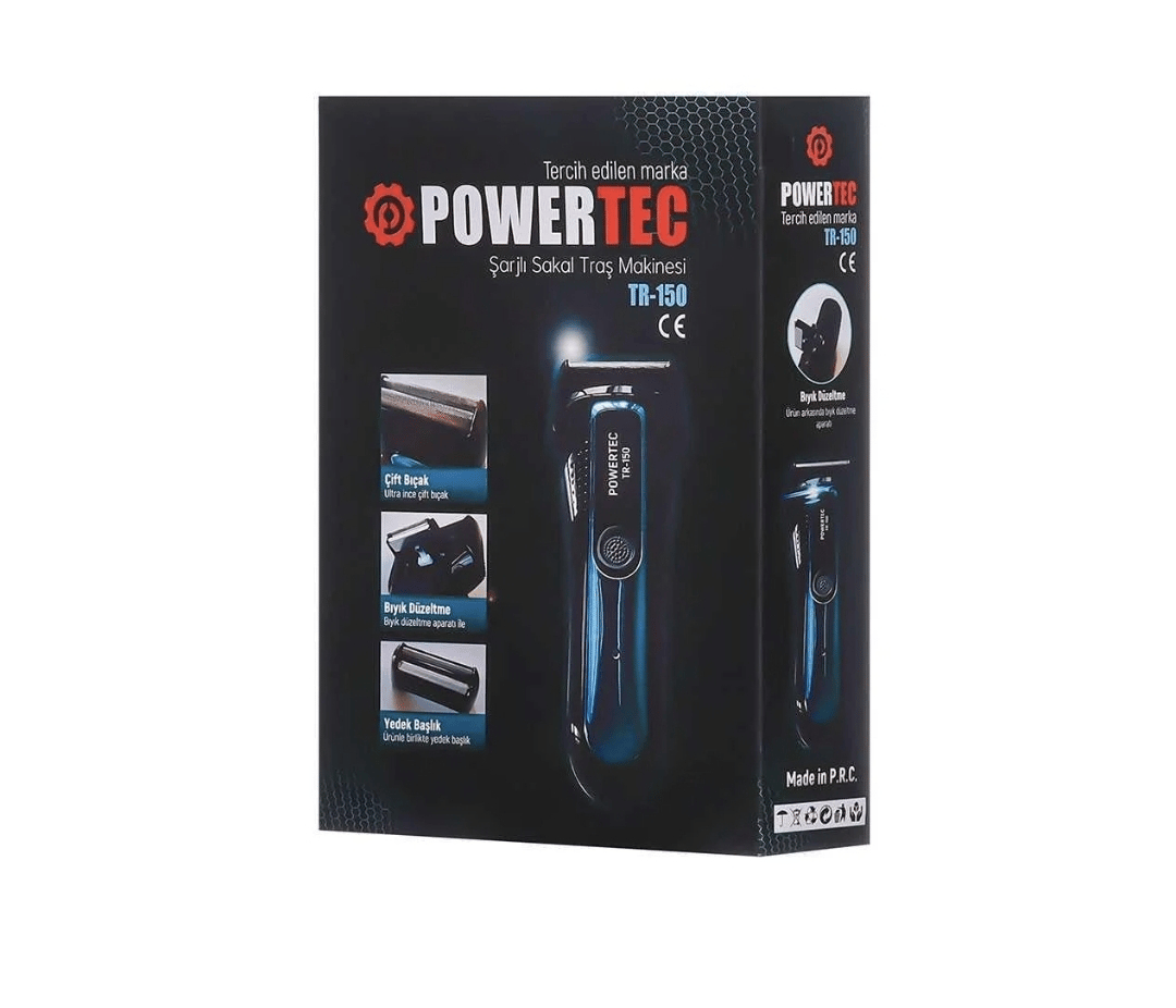 POWERTEC ŞARJLI SAKAL TRAŞ MAKİNESİ TR-150