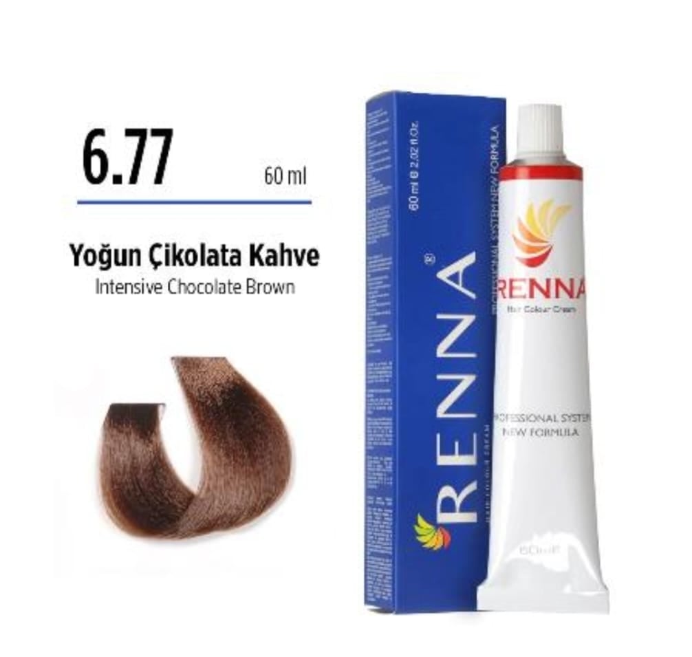 RENNA COLOR 6.77 SAÇ BOYASI TÜP 60GR.