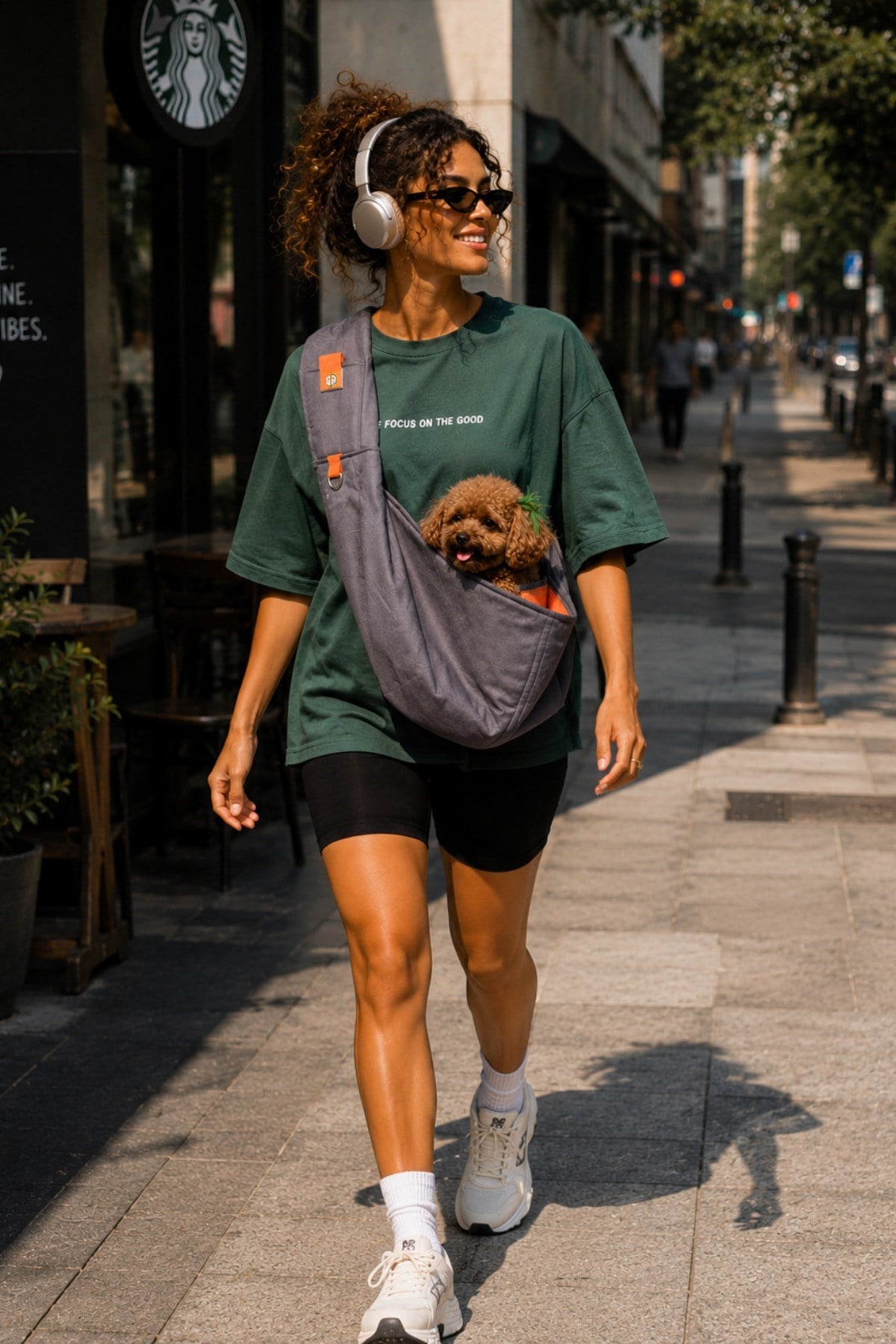 Köpek ana kucağı taşıma çantası, Ayarlanabilir Askı, 0-8Kg köpekler için