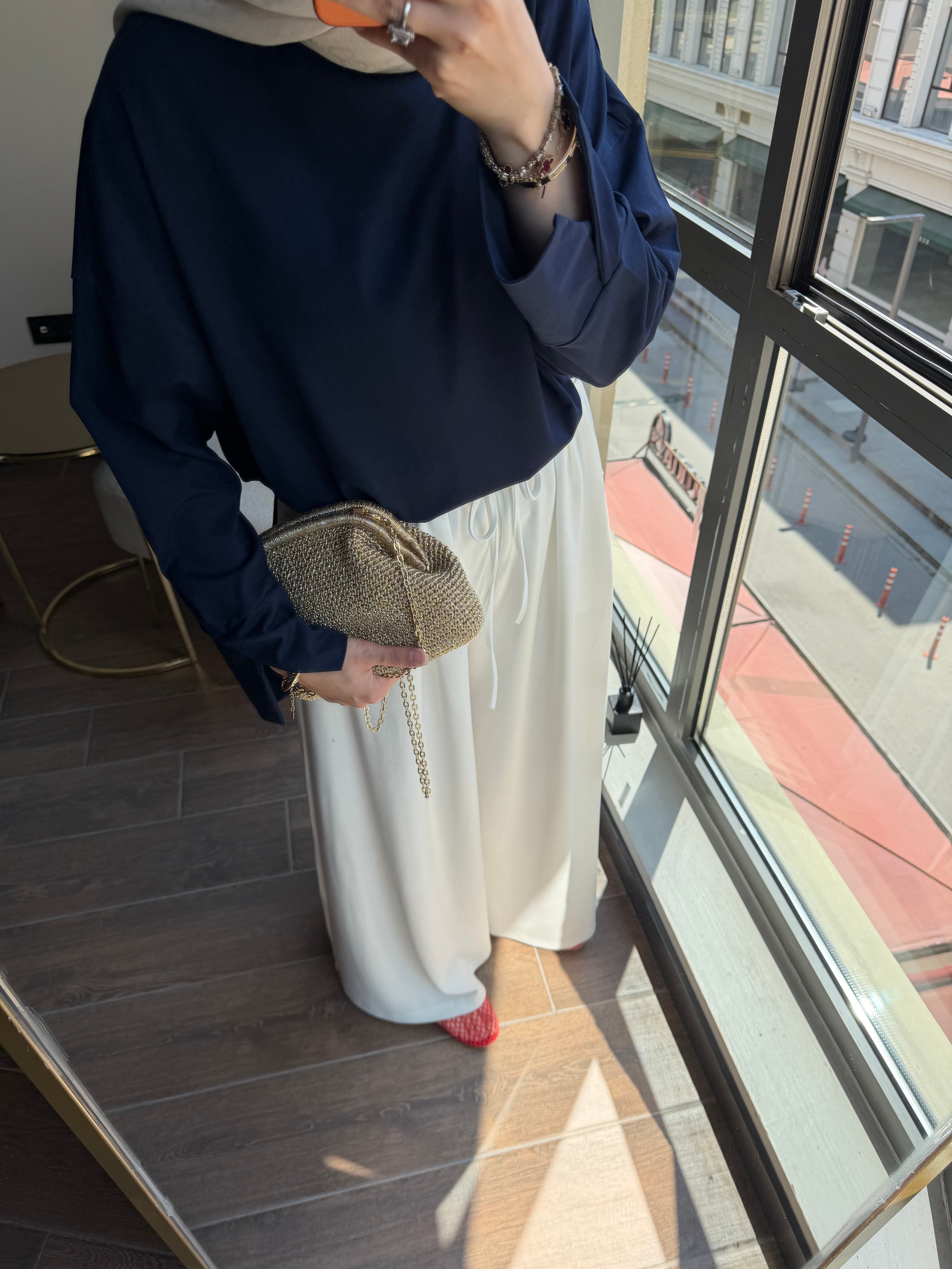 Basic Sweat Lacivert