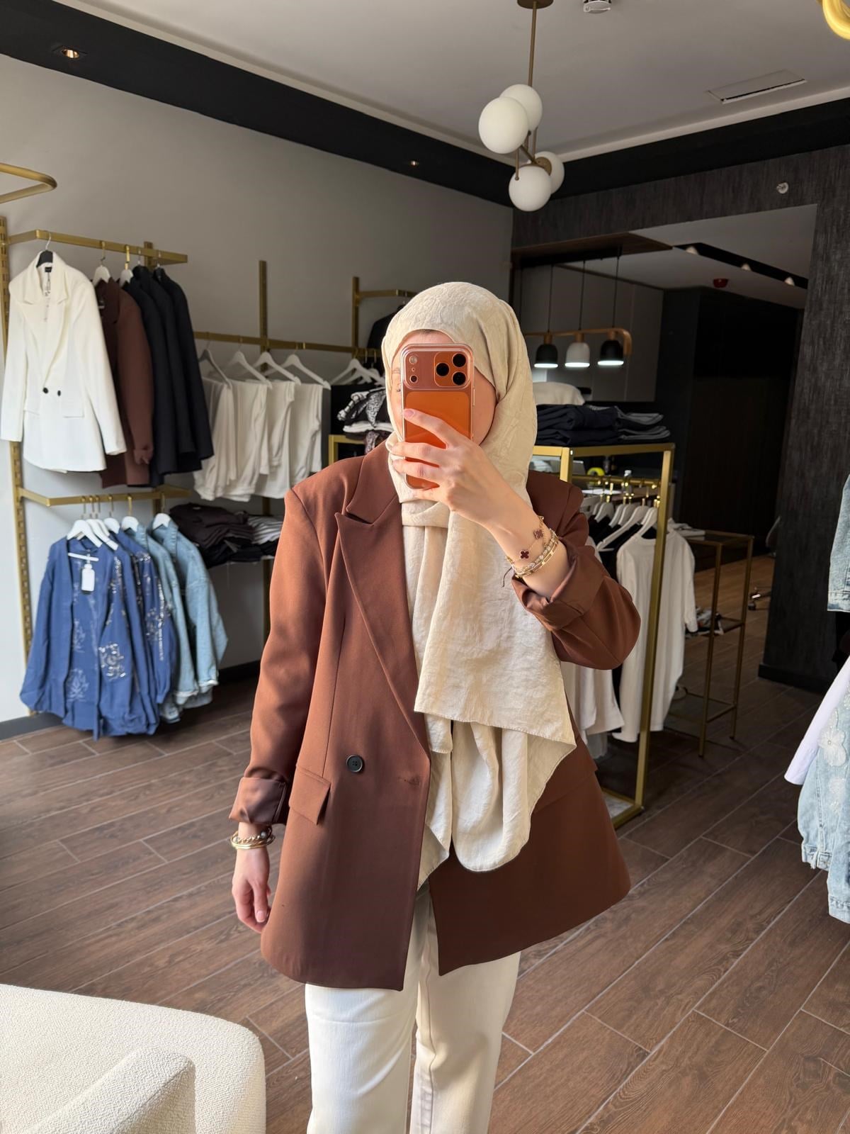 Blazer Ceket Kahverengi