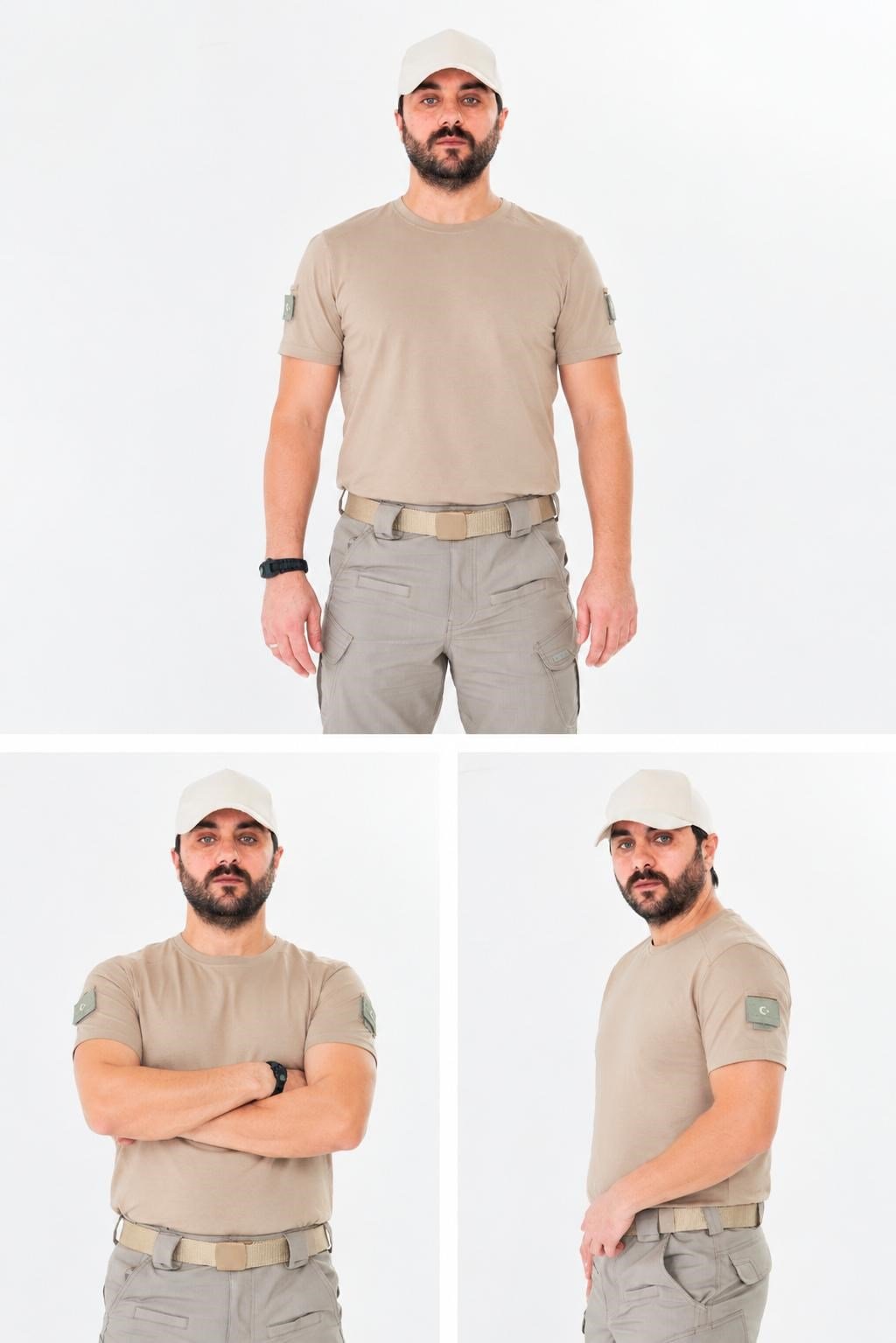 Çöl Bisiklet Yaka Taktikal T-shirt
