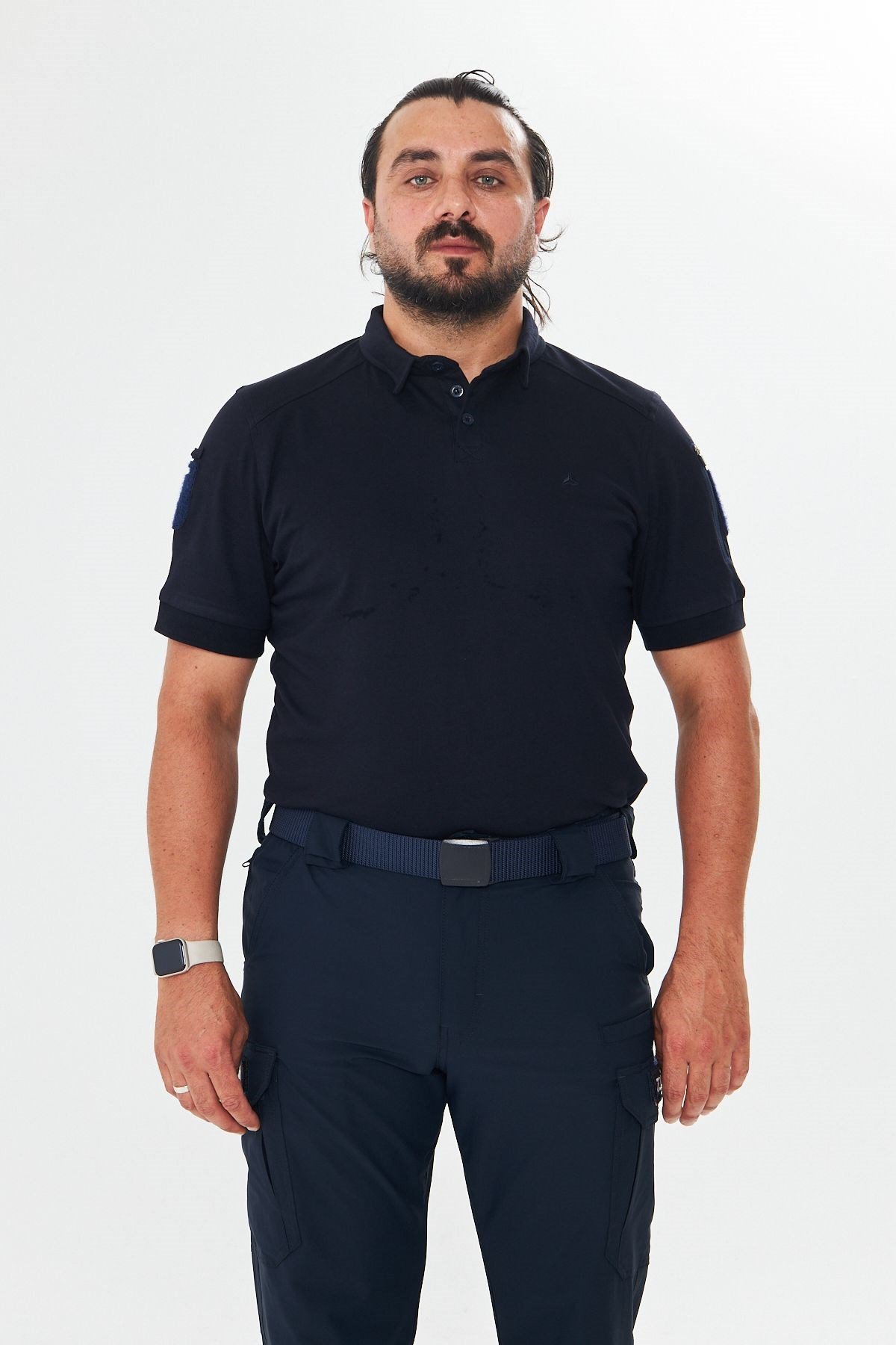 Polo Yaka Taktik Tshirt Lacivert