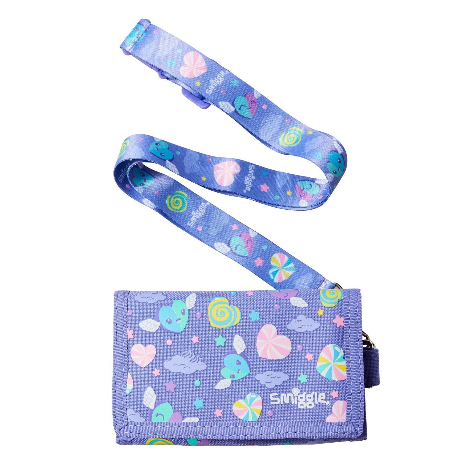 Smiggle Peppy Lanyard Cüzdan Mor
