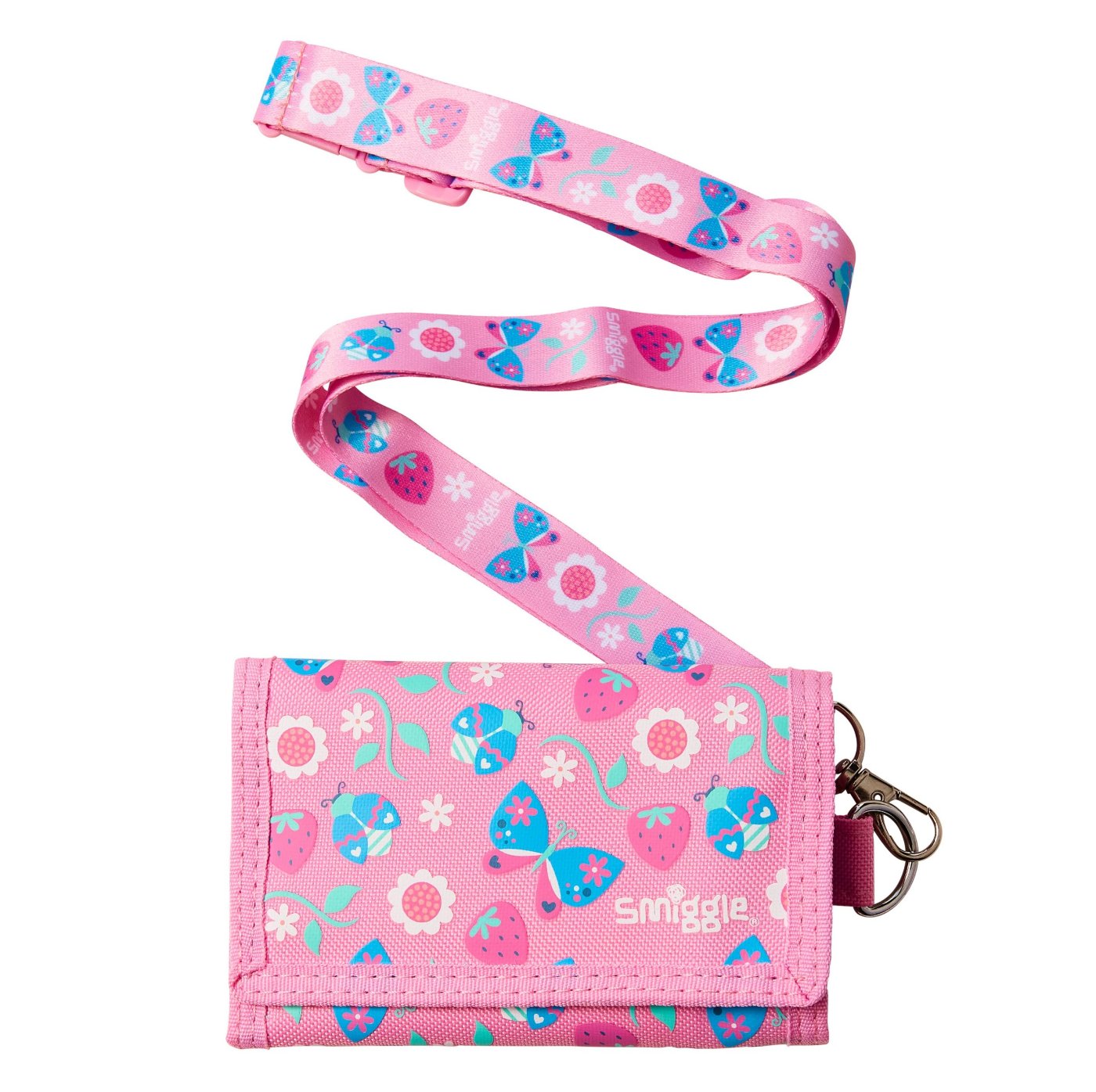 Smiggle Peppy Lanyard Cüzdan Pembe