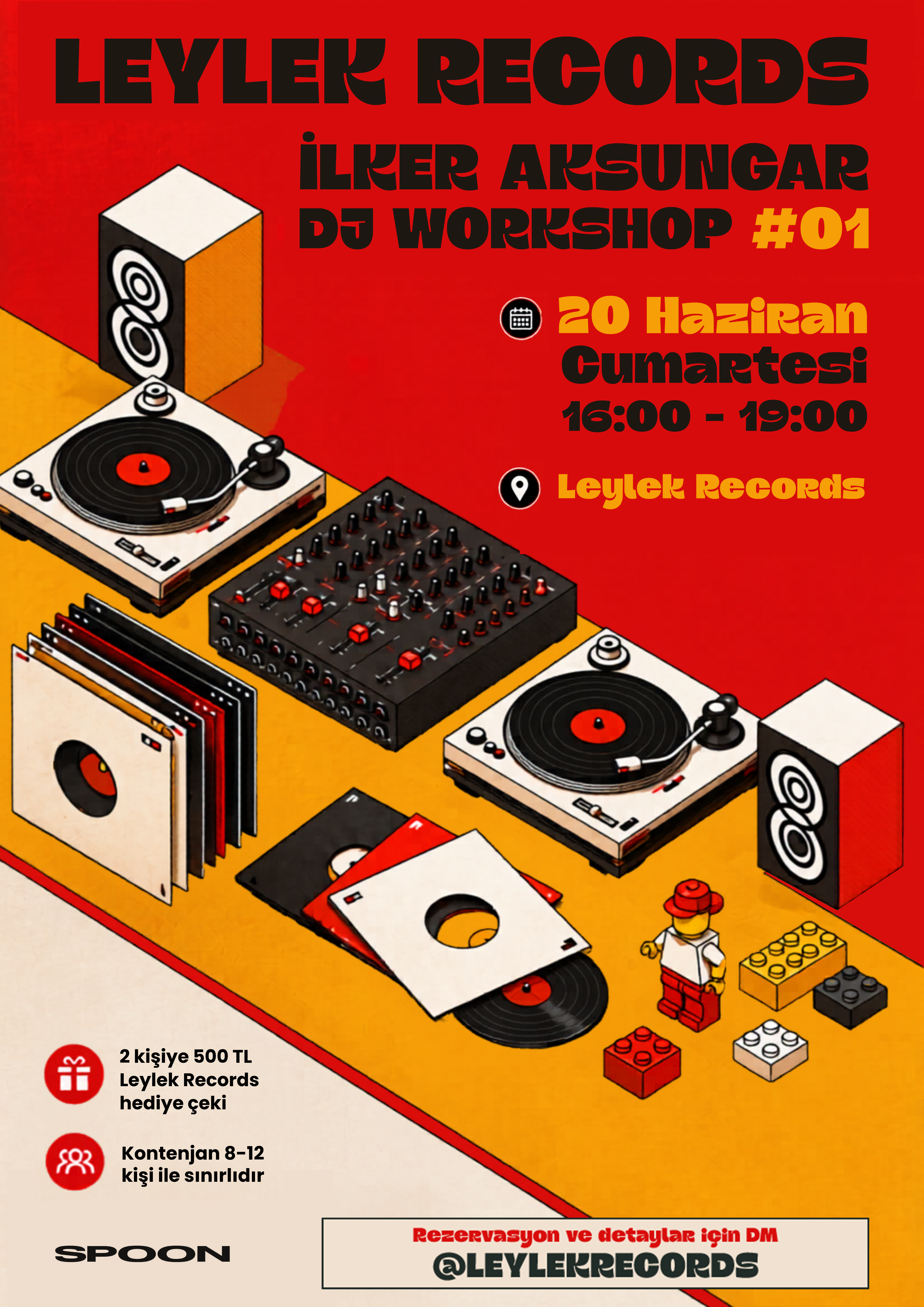 20 Haziran Cumartesi Leylek Records X İlker Aksungar DJ Workshop #01 