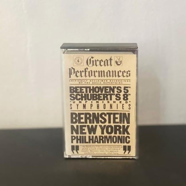 Bernstein New York Philarmonic - Beethovens 5'th Schubert's 8'th Unfinished Symphonies Kaset