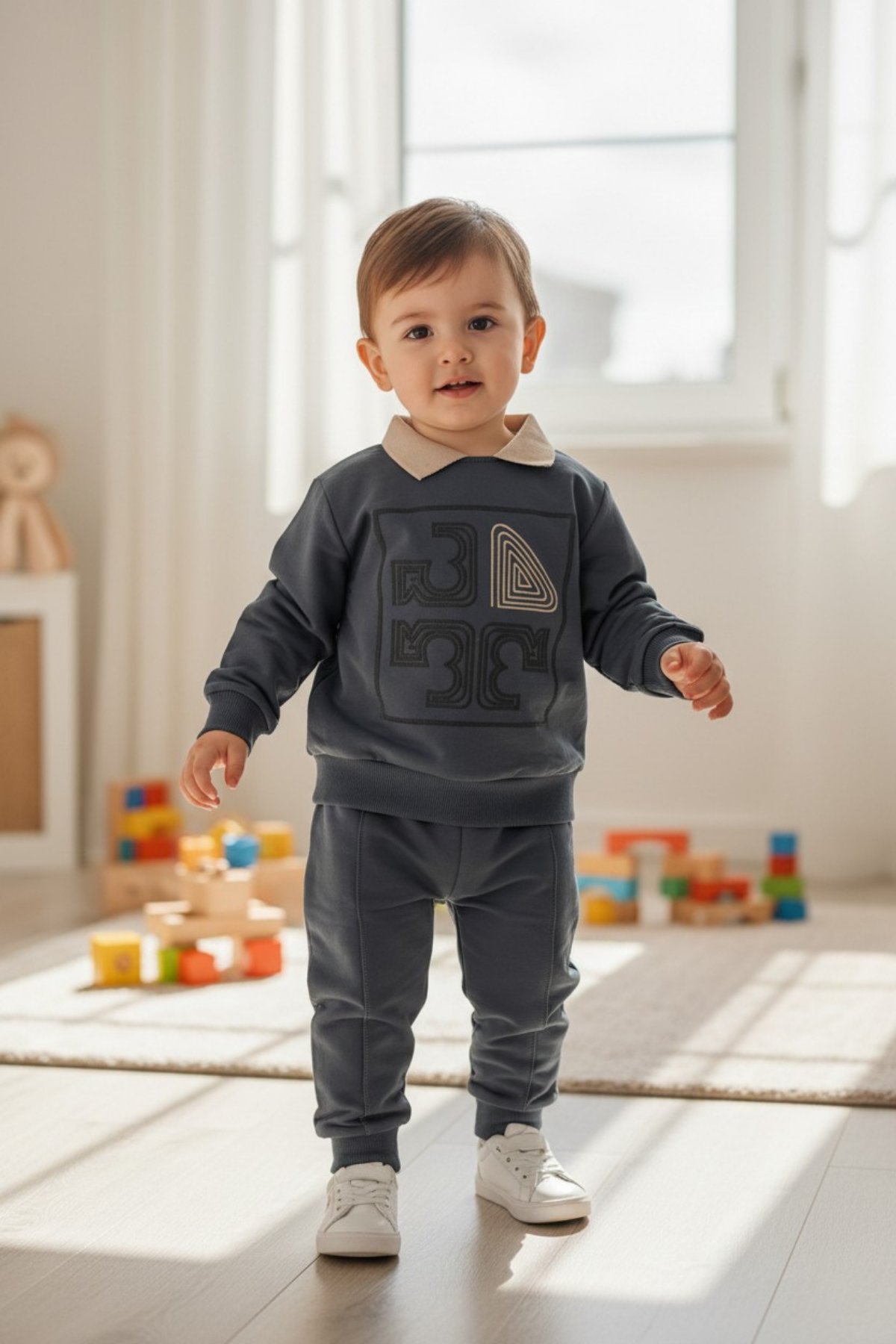Erkek Çocuk Polo Yaka Eşofman Takımı