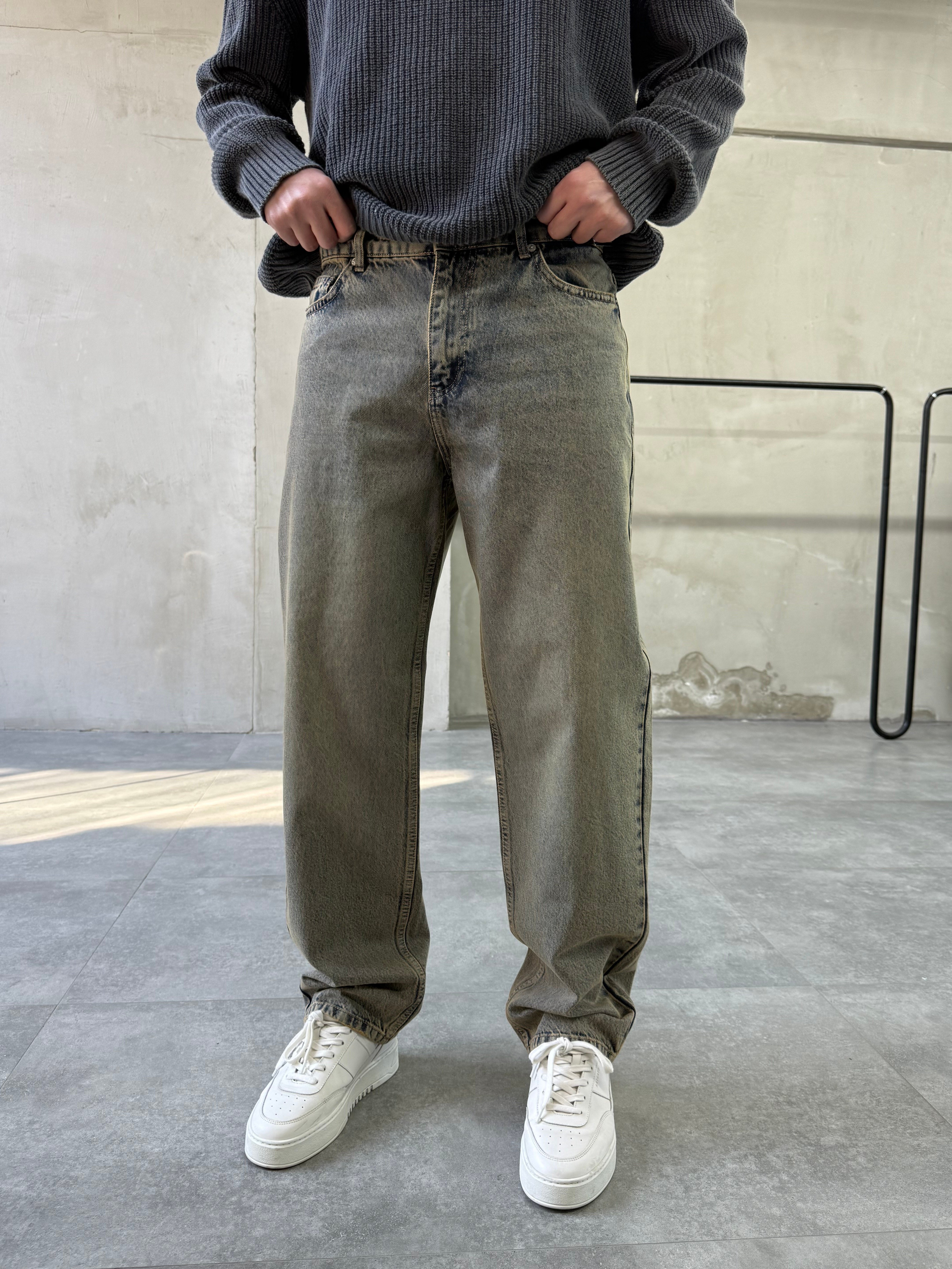 Basic Tint Yıkamalı Baggy Jean