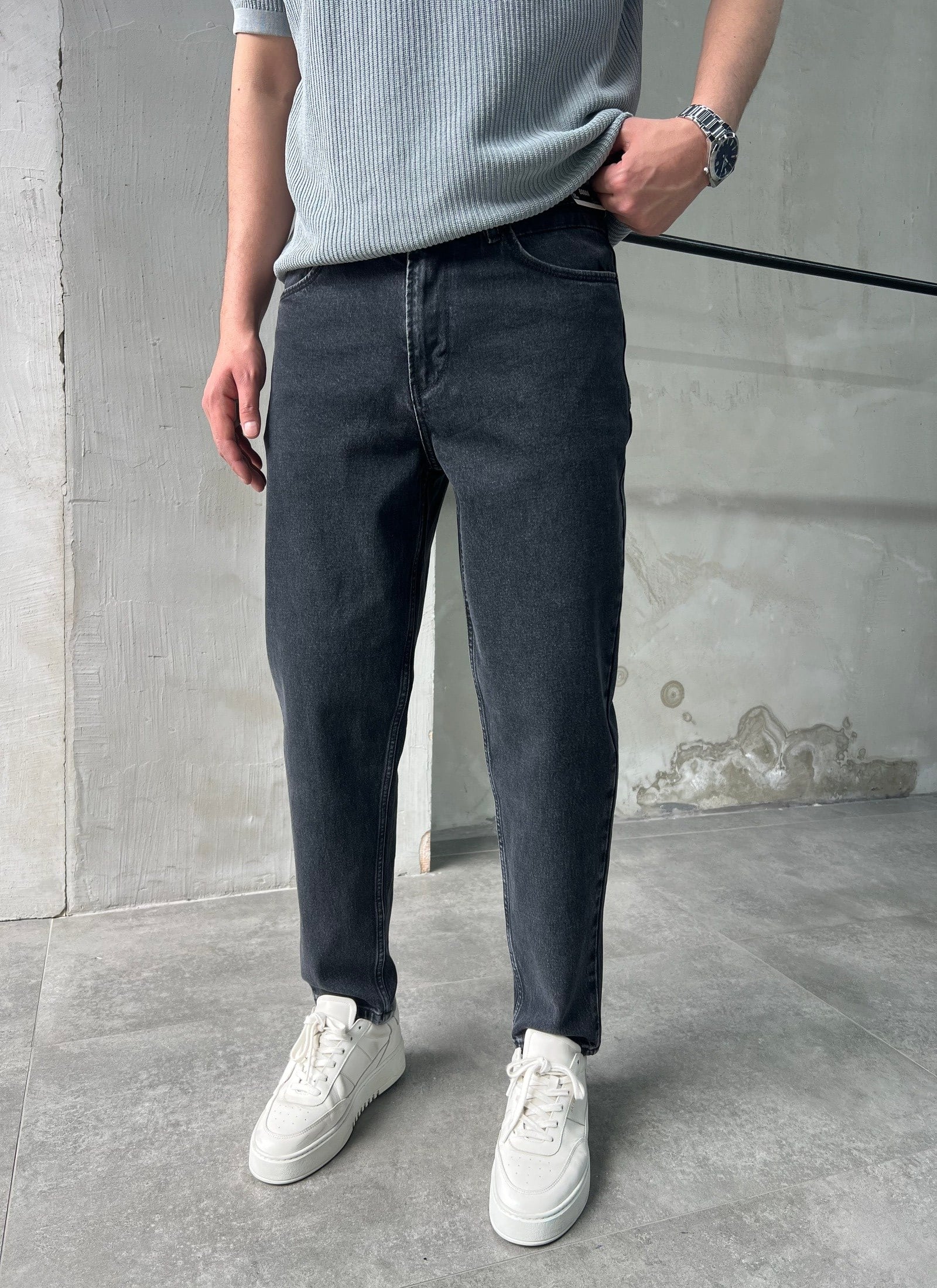 Rahat Kalıp Trend Fit Antrasit Boyfriend Jean
