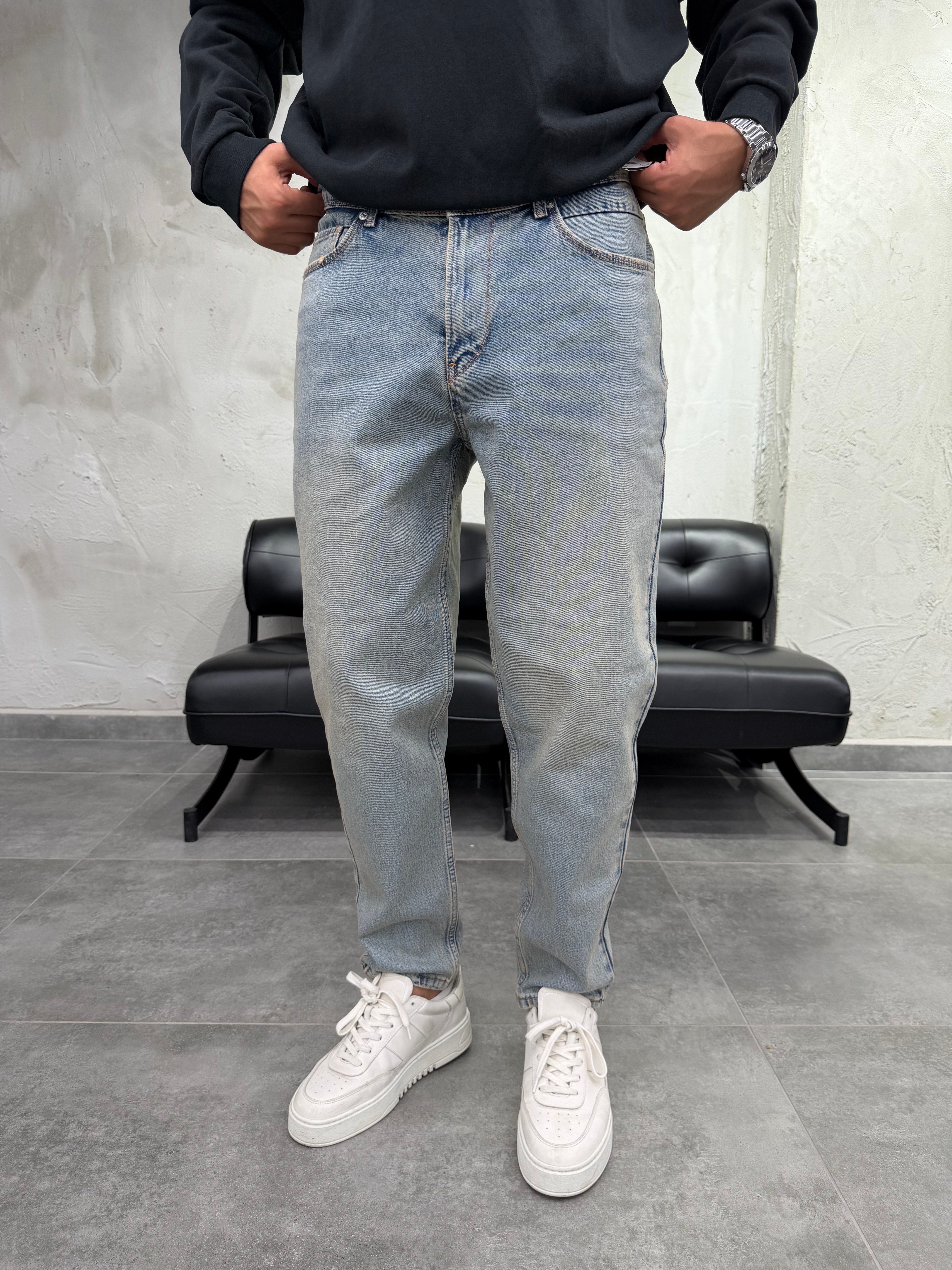 Rahat Kalıp Trend Fit Eskitme Boyfriend Jean