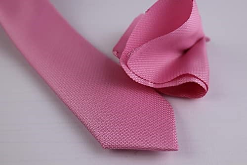 1.Kalite Özel Desenli Kravat Mendil Seti - Pembe Pembe Tek Ebat Pembe Tek Ebat ars-469