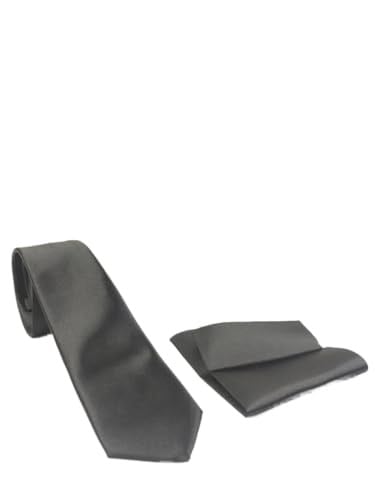 1. Kalite Saten Parlak Slim Kravat Mendil Seti vizon Tek Ebat vizon Tek Ebat ars-282
