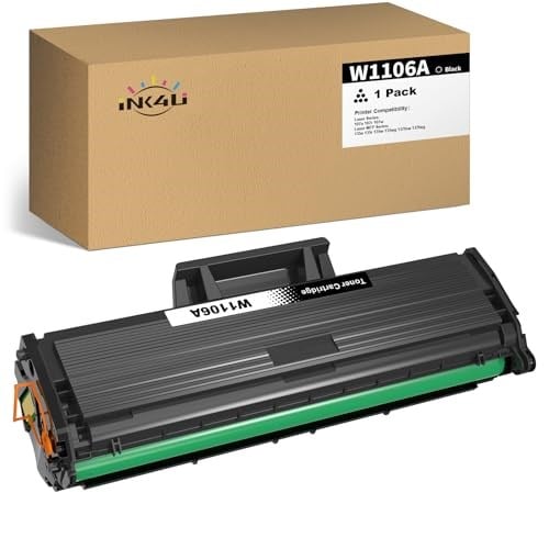 1 siyah 106A Toner kartuş uyumlu 106A W1106A lazer 107a 107r 107w HP lazer MFP 135a 135r 135w 135wg 137fnw 137fwg