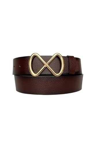 %100 Hakiki Deri, Gold Tokalı Bordo Kadın Kot Kemeri 4 cm; Bordo-byn-42