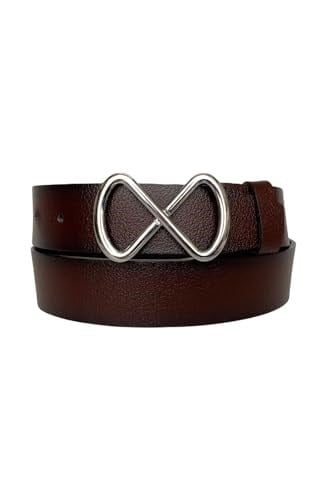 %100 Hakiki Deri, Gümüş Tokalı Bordo Kadın Kot Kemeri 4 cm; Bordo-byn-41