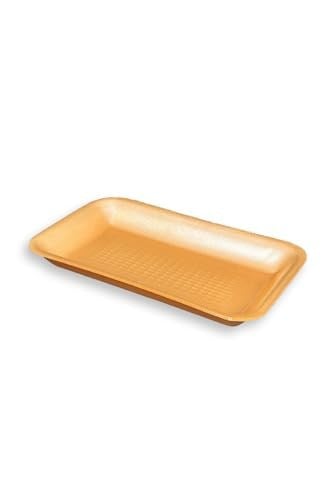 1000GR Turuncu Köpük Tabak Kap - Kasap Kabı Et Tabağı