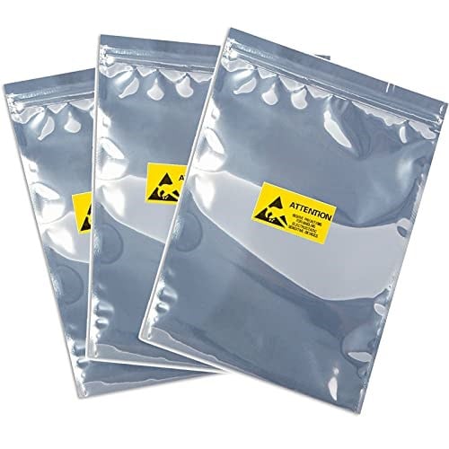 15 adet 11x15 inç Anti Statik Çanta, 15 adet Antistatik Etiketli, Elektronik için Statik İçermeyen Çanta, Çoğu Bilgisayar Aksesuarı için Büyük Yeniden Kapanabilir Statik Olmayan Çantalar