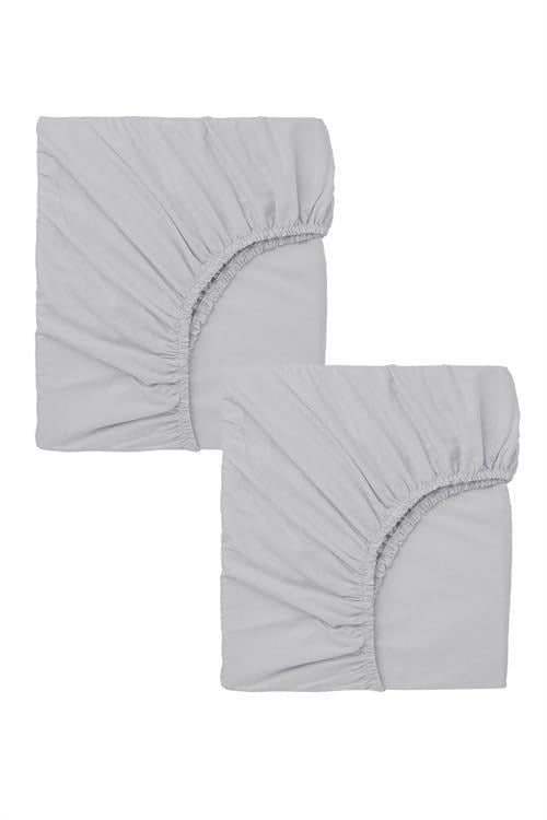 2 Adet 40 x 80 + 10 cm Anne Yanı Lastikli Penye Kumaş Bebek Çarşafı