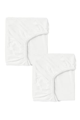 2 Adet 70 x 120 x 20 cm Anne Yanı Lastikli Penye Kumaş Bebek Çarşafı