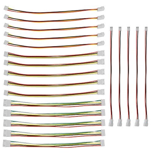 20 Adet 2PIN 3PIN 4PIN 5PIN Çift Uçlu Dişi ve Erkek Kablo Bağlantı Fişi Uzatma Kablosu Terminal Konektörü Elektronik Kablo 200 mm JST XH ile Uyumlu