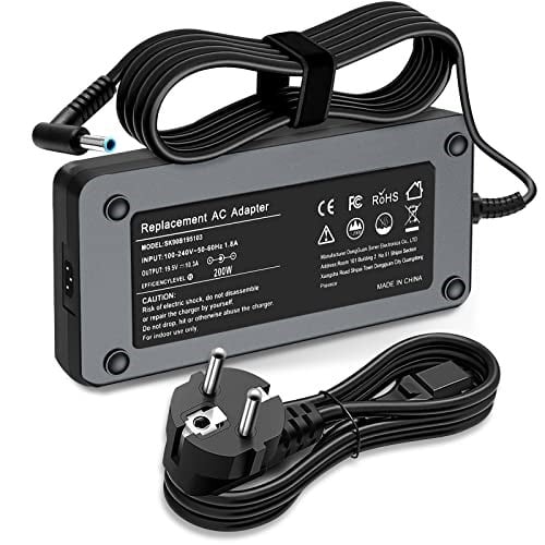 200W 19.5 V 10.3A AC Adaptör Şarj HP OMEN 15 15t 17 17 t 15-dh, HP Zbook 15 17 G3 G4 G5 G5 Zbook Fury 15 17, Zbook Studio G3 G4 G5 G7 Pavilion G7 Oyun 15-C x 15-dk 17-cd Tpn-Ca03 Envy 15-ep