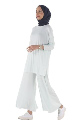 2150_Tesettür Kaşkorse Tunik- Pantolon