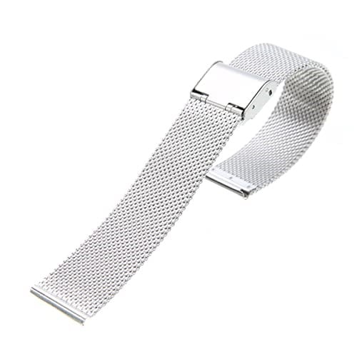 24mm Saat Kordonu Çelik Hasır Silver 1.Kalite Örgü Kordon