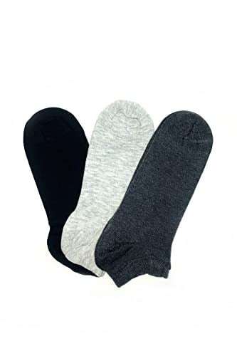 3 Çift Unisex Patik Çorap- Kadın ve Erkek için Sneaker Çorabı