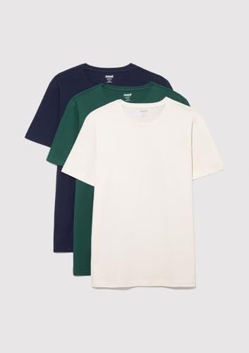 3lü Bisiklet Yaka Erkek Basic Tişört Slim Fit/Dar Kesim 0611784-70490